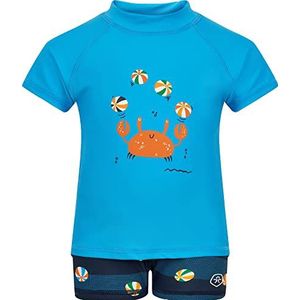 Color Kids Baby T-Shirt S/S Badpak Set, Cyaan Blue, 80 Unisex, Cyaan Blue, 50, Cyaan Blauw