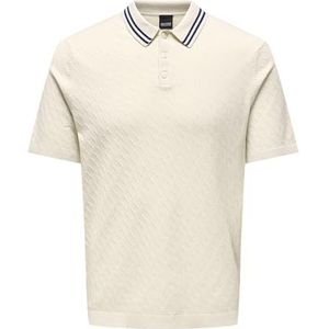 ONLY & SONS Onsdennis Life Reg 12 Ss Polo Knit, Bronze, M