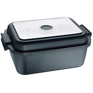 ROHE Germany Emma multifunctionele braadpan 32 x 24 cm, deksel ook als pan te gebruiken, 8,50 liter