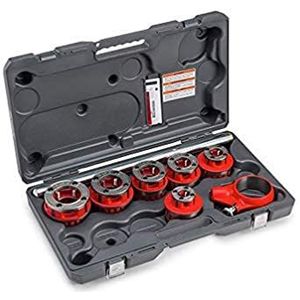 RIDGID 36475 1/2""-2"" handschroefset model 12-R met ratel en handvat en dopsleutelset