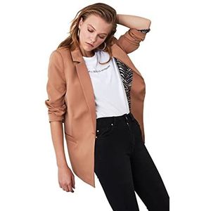 Trendyol Damesvoering Blazer Camel-merk, Kameel.