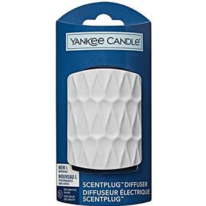 Yankee Candle ScentPlug Diffuser | Elektrische diffuser | Organische bekleding wit | UK stekker (3-polig)