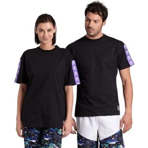 Arena T-shirt unisexe Capsule Collection Fun Planet, Noir, S