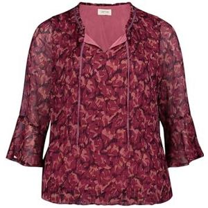 Cartoon 8622/7216 Damesblouse, Kameel/Roze