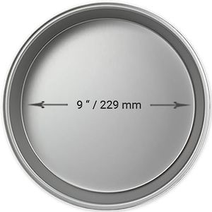 PME Professionele ronde bakvorm van aluminium, 22,9 x 5,1 cm