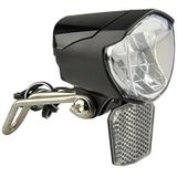 FISCHER Dynamo Led-fietslamp, 70 lux, fietslamp met parkeerlichtfunctie, led-fietslamp met automatische schemering