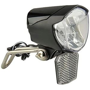 FISCHER Dynamo Led-fietslamp, 70 lux, fietslamp met parkeerlichtfunctie, led-fietslamp met automatische schemering