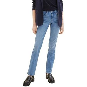 TOM TAILOR Dames geruite blouse, 10151 - Light Stone Bright Blue Denim