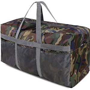 REDCAMP Grote opvouwbare reistas 75 l/96 l/100 l sporttas opvouwbare sporttas licht waterdicht, camouflage 96 liter