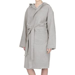 PETTI - Badjas voor dames, badjas voor heren, badjas voor dames, badjas voor heren, grijs.