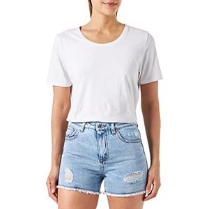 Love Moschino Korte broek met 5 zakken, casual shorts voor dames, Lichtblauw jeans