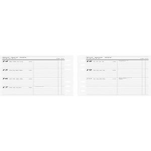 rido/idé Action 2024 weekplanner 2 pagina's = 1 week bladgrootte 9,3 x 17,2 cm wit