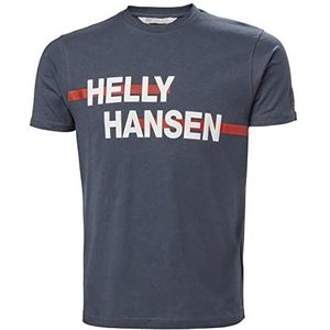 Helly Hansen RWB Graphic T-shirt, 619 Skagen Blue Plaid, S, heren, 619 Skagen Blue Plaid, S, 619 Skagen deken blauw