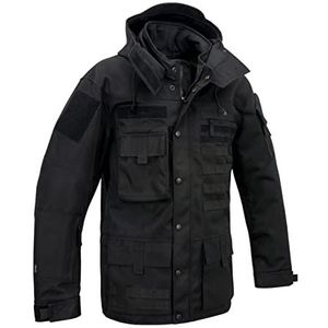 Brandit Tactic Performance Outdoor Jacket Army, bescherming van de buitenzakken, zwart.