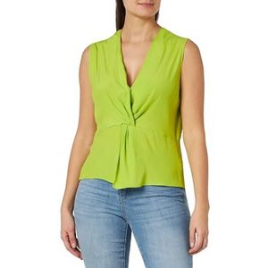 Pinko Déphasage Top Crepe De Chine Chemise Femme, S63_jaune citron, 42