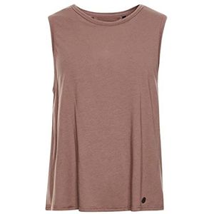 Superdry Flex Loose Open Back tanktop voor dames, Donkere taupe