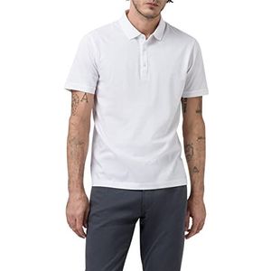 Pierre Cardin Gekerceriseerd poloshirt voor heren, Briljant wit