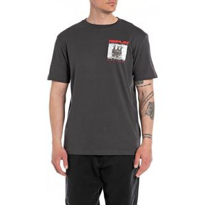 Replay M6766 T-shirt voor heren, 998 Nearly Black.