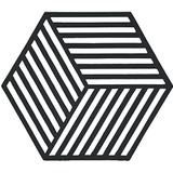 Zone Denmark Hexagon onderzetter, siliconen, 16 x 14 cm, zwart
