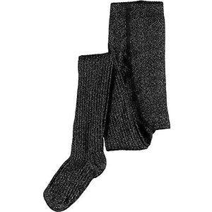 Name It Nkfpantybroek Glitter Rib Noos Jongens Sokken, Zwart, 110, zwart.