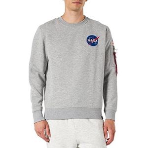 ALPHA INDUSTRIES Space Shuttle Hoodie voor heren, grijs.