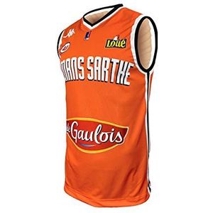 MSB Le MANS Le Mans shirt officieel thuisshirt 2019-2020 basketbalshirt uniseks kinderen, Oranje