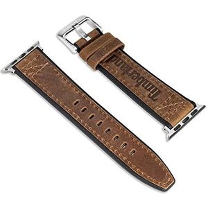 Timberland TDWGF0009604 Analoog kwartshorloge voor volwassenen, uniseks, met leren band, bruin, modern, Bruin, Modern