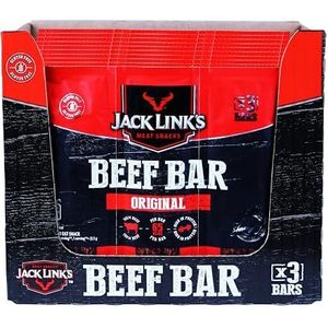 Jack Link's Beef Bar Original - 10 stuks (10 x 3 x 22,5) - eiwitrijk rundvleesslot - eiwitrijk rundvlees - glutenvrij