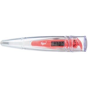Tigex Elektronische thermometer | flexibele punt | meet 10 seconden | rood