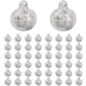 Cozlly 50 stuks mini-ledlampen, rond, knipperende ballonnen, voor papieren lantaarn, bruiloft, Nieuwjaar, verjaardag, Halloween, Kerstmis, decoratie