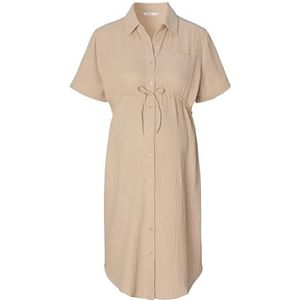 Noppies Jamaira Nursing Dress met korte mouwen voor dames, Witte peper