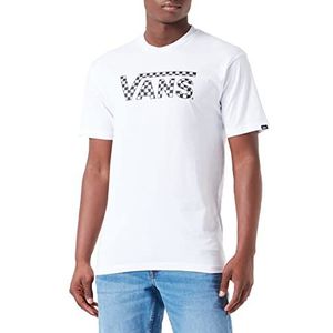Vans Vans à Schacher T-shirt voor heren, Wit/Zwart