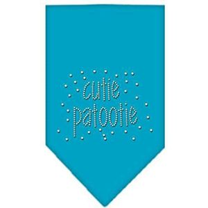 Mirage Cutie Patootie hondenhalsdoek, met strass-steentjes, maat L, turquoise
