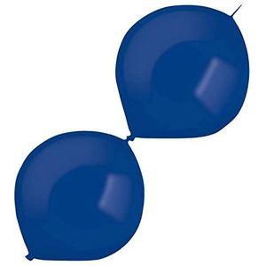 Amscan 50 ballonnen E-Link Ocean Blue 30 cm 9905652