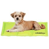 Relaxdays Koelmat voor honden, 20 x 35 cm, gel, wasbaar, groen