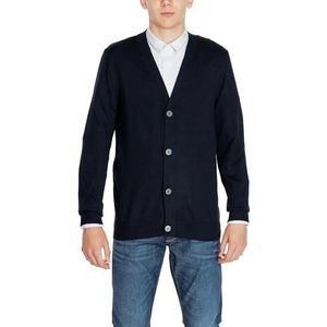 JACK & JONES Jjeemil Noos Cardigan en tricot pour homme, Noir, L