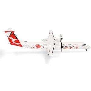 Herpa QantasLink Bombardier Q400 Dasher-8 inch miniatuur schaal 1:200 verzamelmodel zonder standaard, metaal