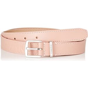 Calvin Klein Dames CK Must Metal Loop Belt EMB 25 mm, Koffie met melk, 95 cm, Koffie, melk koffie