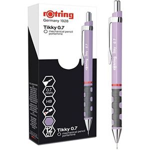 rOtring Tikky Pastelpotloden | HB 0,7 mm | Orchideebloem | Comfortabele rubberen handgrepen | 12 stuks