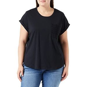 Taifun 371338-16204 T-shirt voor dames, zwart.