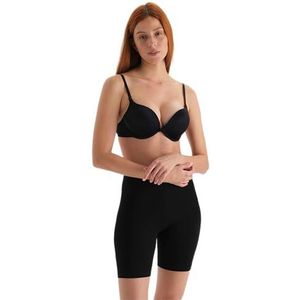 Dagi Basic Katoenen Shorts Dames Shorts, zwart., 46