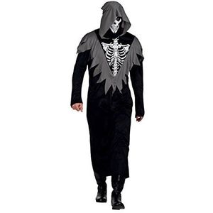 Boland - Skeletkostuum voor volwassenen, skeletkostuum, overall en masker, verschillende maten, voor sensamen, carnaval, themafeest, Halloween