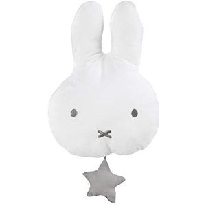 roba Pluche dier met muziek om op te hangen ""Miffy®"" – knuffeldier met slaaphulp – wasbaar – met muziek afneembaar – grijs/wit