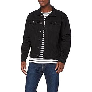 Enzo Ezj391 Ven Denim Jacket Herenjeansjas (1 stuk), zwart.