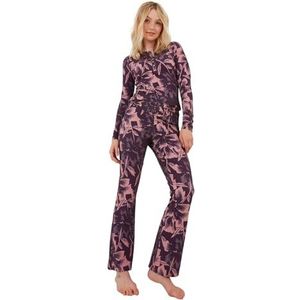 Joe Browns Sloe Joes Haut Henley à manches longues pour femme, imprimé floral, violet, taille 46, violet, 42