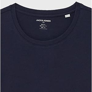 JACK & JONES JJENOA Basic T-shirt voor heren, grote maten, ronde hals met korte mouwen, grote maten, marineblauwe blazer, 6XL grote maat, marineblauw blazer