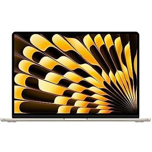 Apple 2023 MacBook Air draagbaar met M2-chip: 15,3 inch Liquid Retina Display, 8 GB RAM, 512 GB SSD, FaceTime HD 1080P camera Compatibel met iPhone/iPad; sterrenlicht