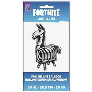 Fortnite 24718 Enorme folieballon Lama wit 91 cm