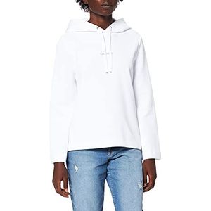 Calvin Klein Mini Hoodie, sweatshirt met capuchon, dames, helder wit, S, Helder Wit