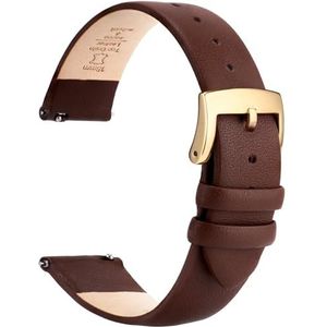 OTTOODY Elegante en superzachte volnerfleer horlogeband voor dames en heren, kleur en breedte, 22 mm, 20 mm, 18 mm, 16 mm, 14 mm, 12 mm, voor